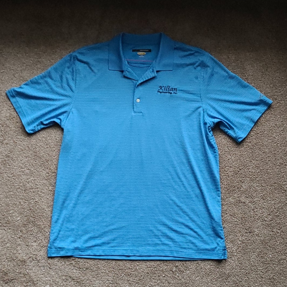Blue Embroidered Dress/Golf Shirt